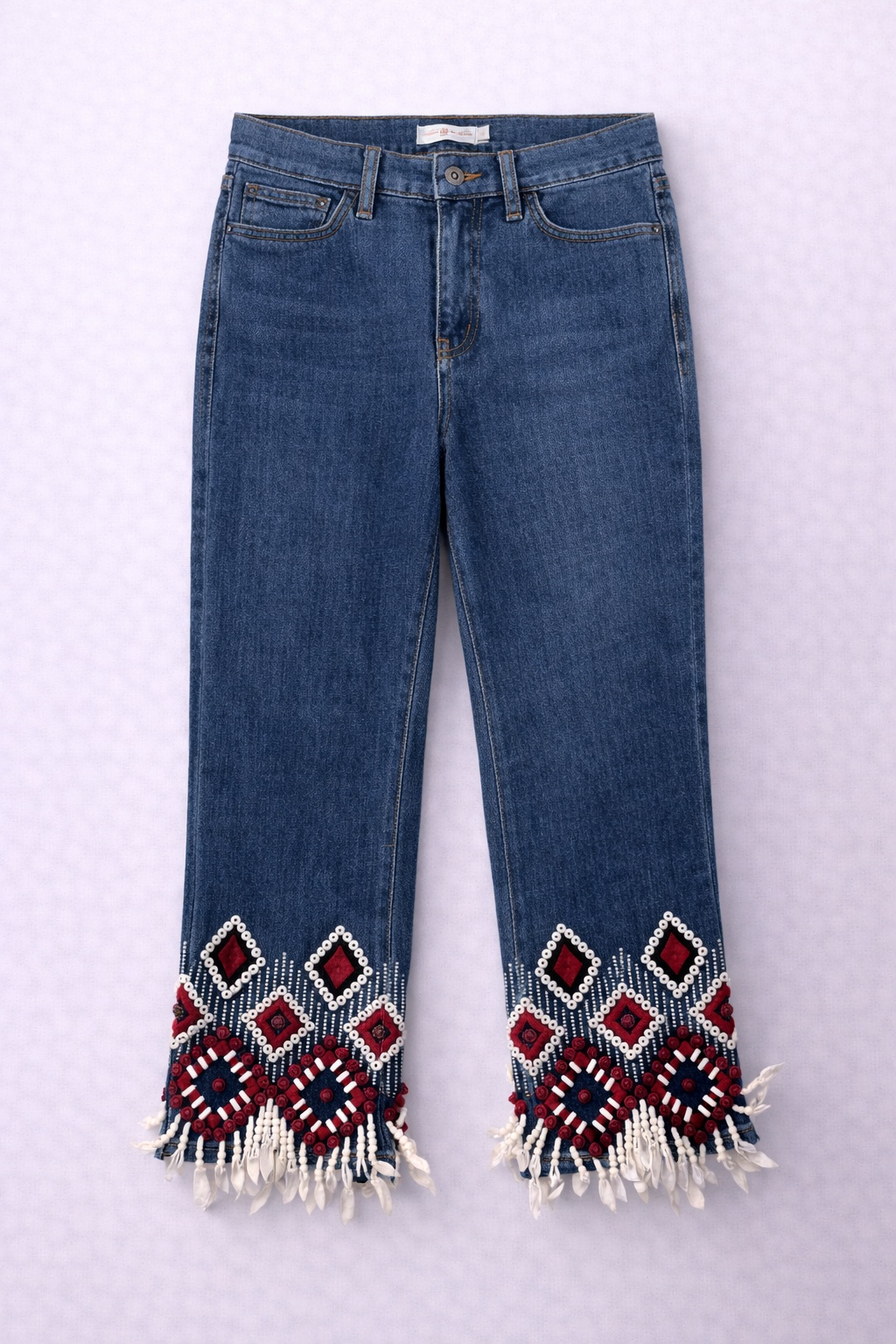 Beaded Denim